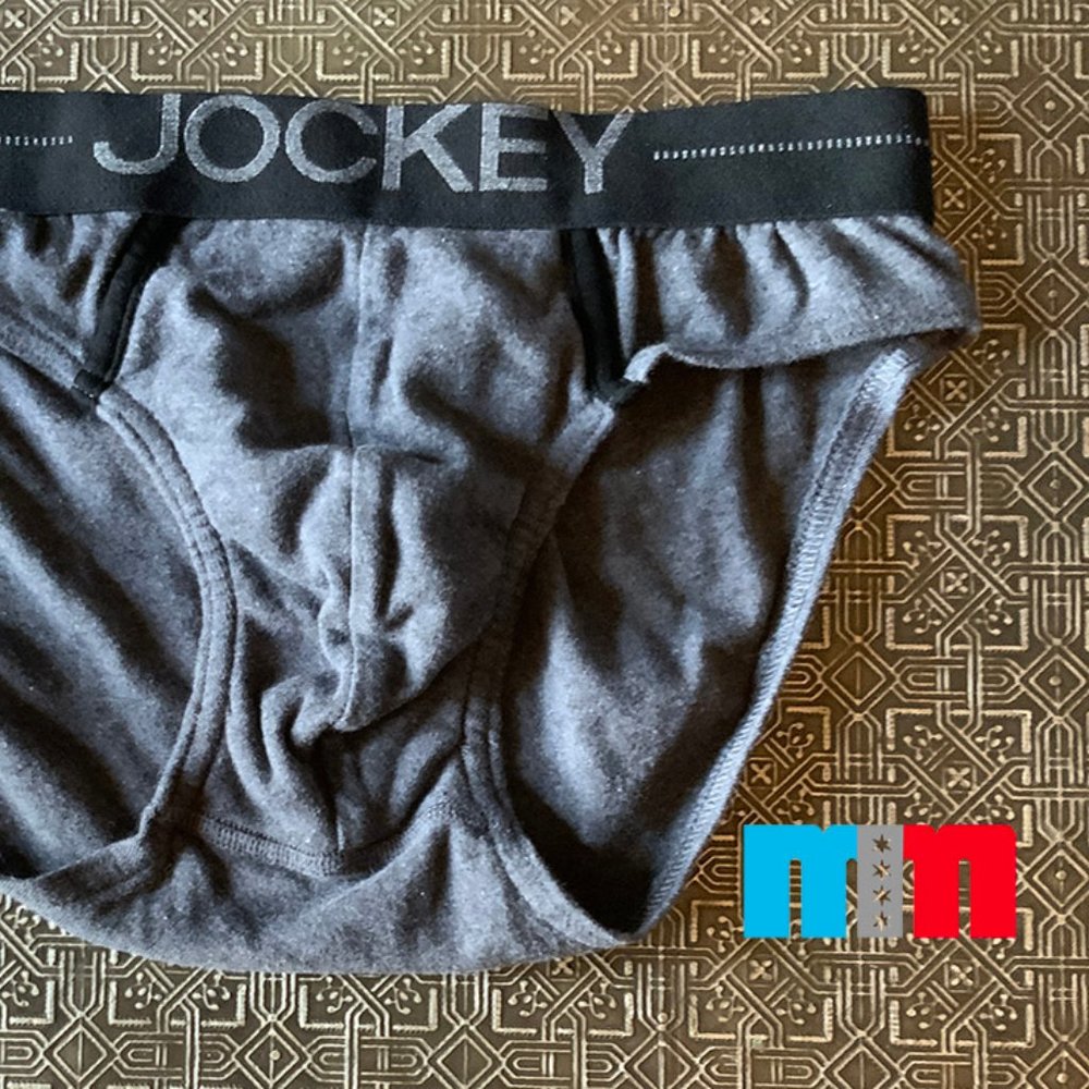 LOWRISE GREY JOCKEY BRIEFS (SMALL)